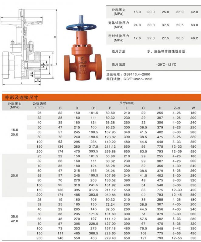 高壓油田平板閘閥